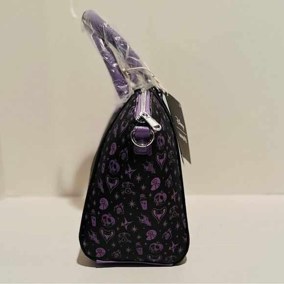 Loungefly Disney NWT Villains Floral Icons Satchel Bag - Picture 4 of 5
